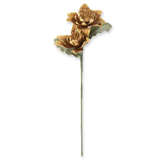36" Golden Yellow Eva Double Bloom Stem