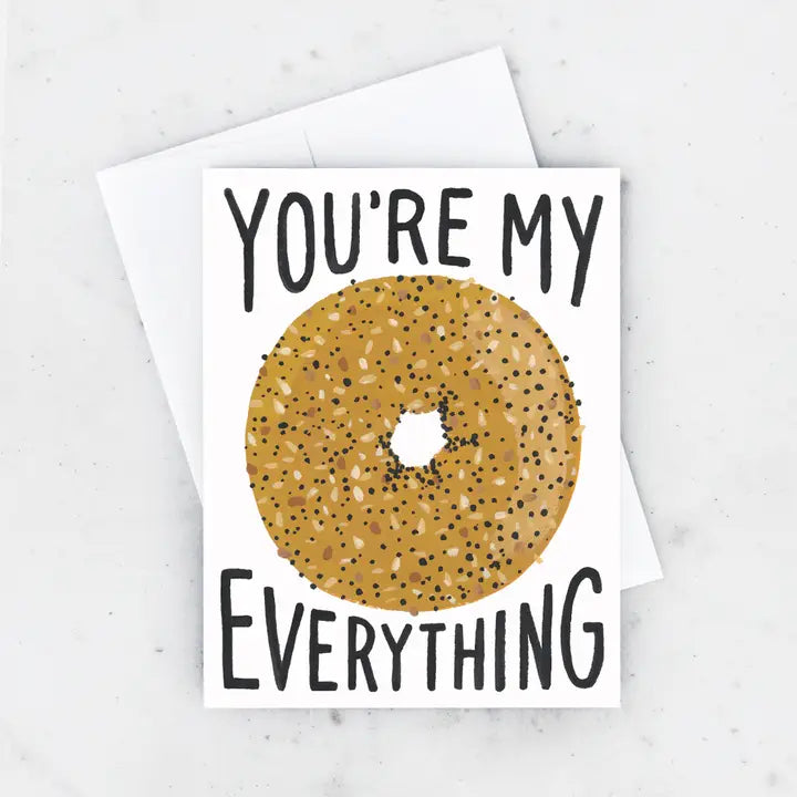 Everything Bagel Valentine's Day Card