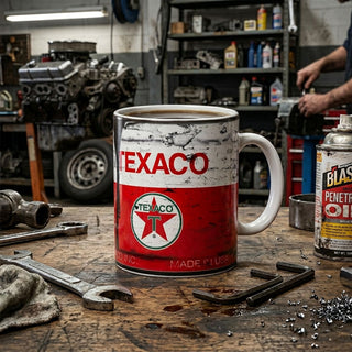 Texaco Oil Can Mug
