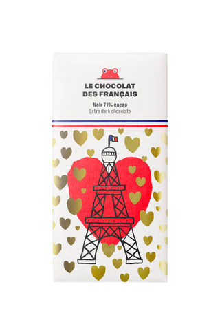 Le Chocolat Des Francais - Eiffel Tower - Extra Dark Chocolate 71%