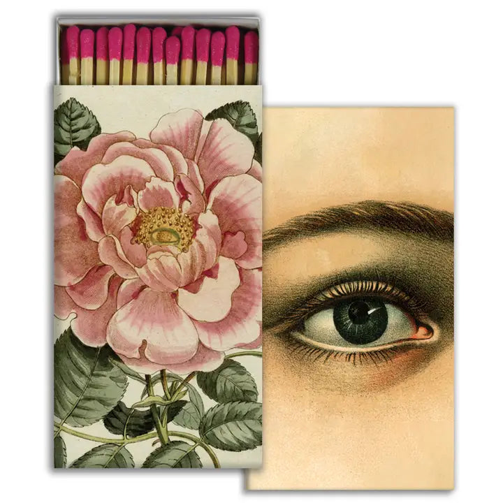 Rosa and Eye Design Safety Matches