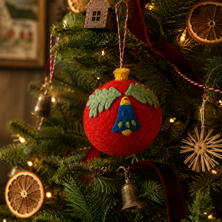 Felted Wool Folk Art Ornament - Choose Style