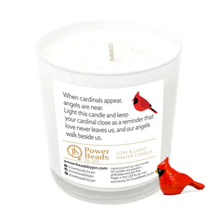 Love & Light Prayer Candle - Cardinal's Promise