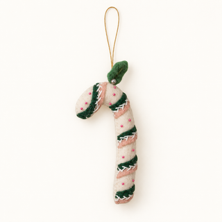 Handmade Felt Candy Cane Ornament - Choose Style