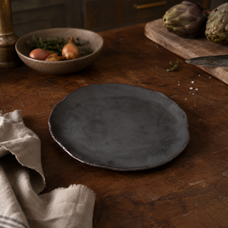 8.5" Graphite Recycled Ceramic Plate