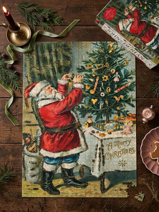 John Derian Santa Trims the Tree 1,000-Piece Puzzle