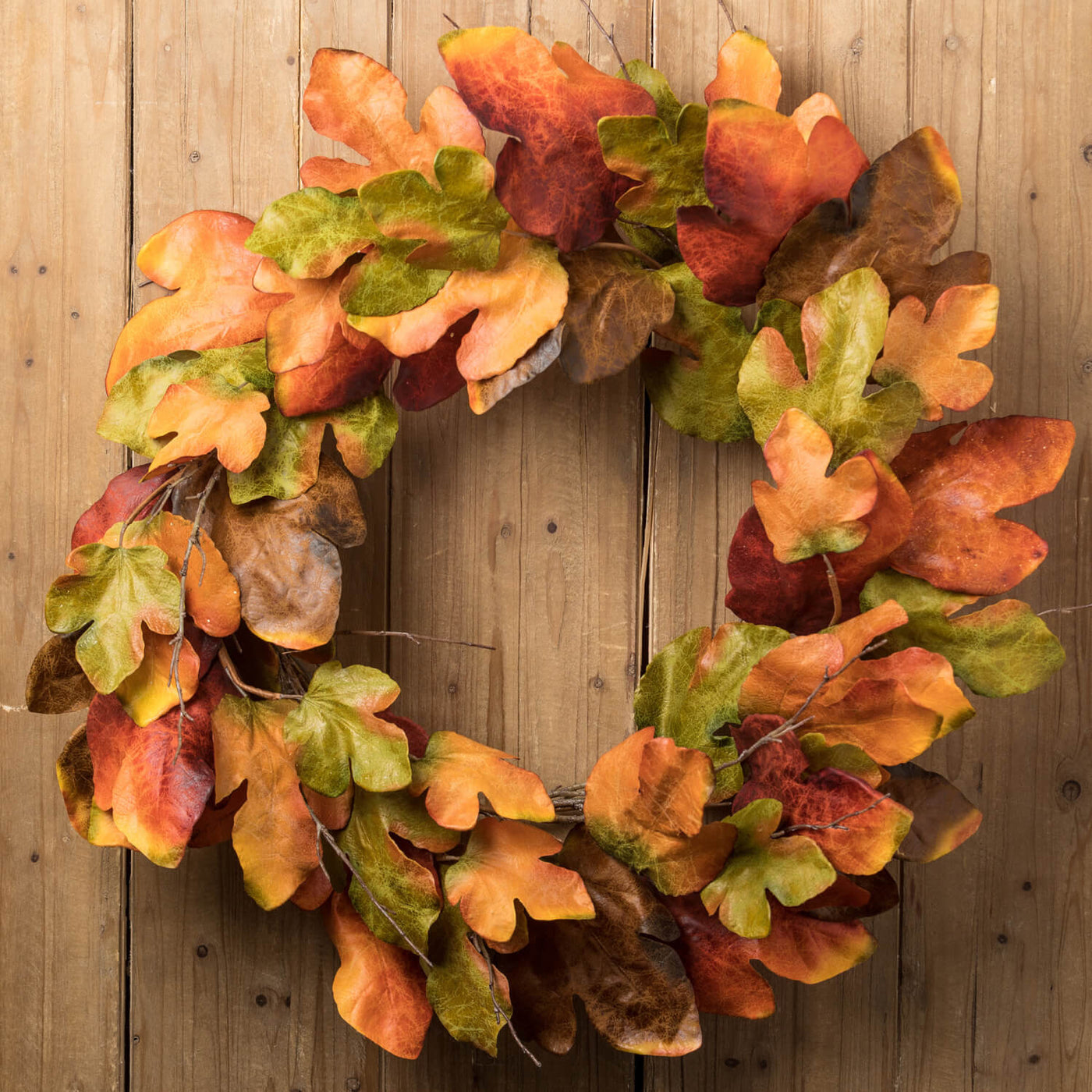 33" Fall Leaves Wreath