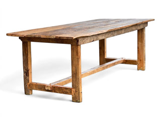 French Style Reclaimed Wood Farmhouse Dining Table - Choose Size