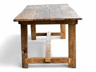 French Style Reclaimed Wood Farmhouse Dining Table - Choose Size