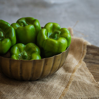 Set of Bagged Green Peppers