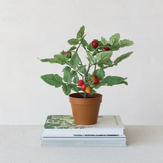 Faux Tomato Plant in Pot