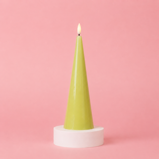 Pastel Tree Glow LED Cone Candle - Choose Style