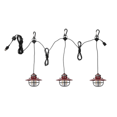 10' Edison String Lights - Red