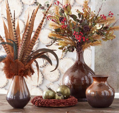 Brown Ombre Vase Collection - Choose Style