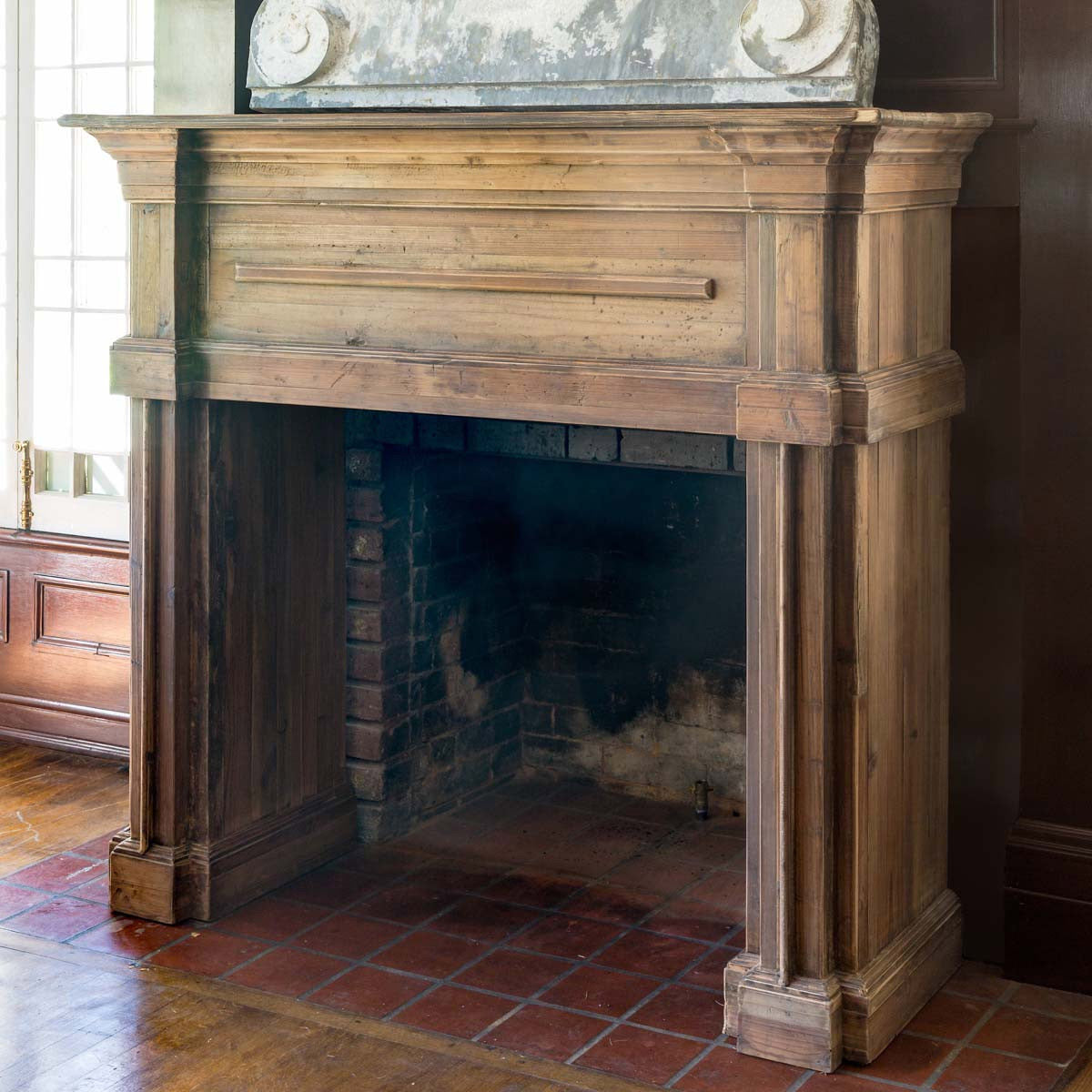 Reclaimed Pine Fireplace Mantel - Back Order