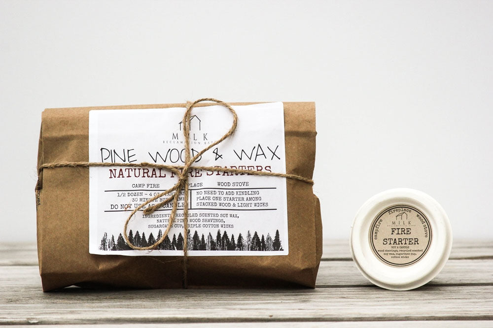 Natural Fire Starter - Pinewood and Coffee Scent