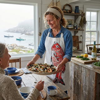 Linen Fish Apron