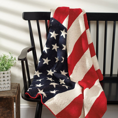 Americana Flag Throw Blanket
