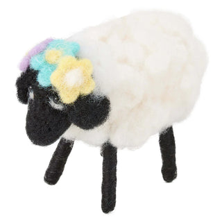 Floral Felt Sheep Critter