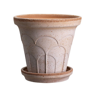 Bergs Potters Fleur Raw Rosa Planter and Saucer - Choose Size