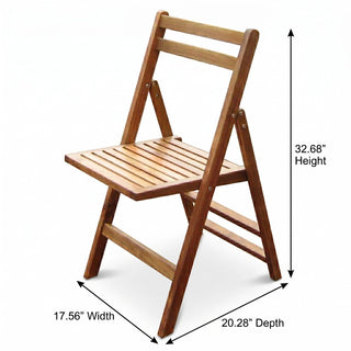 Set of 4 Folding Dining Chairs