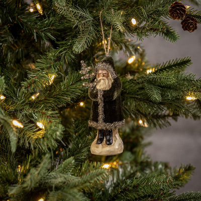 Belsnickel Santa Ornament - Forest Green