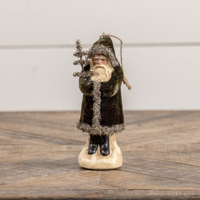 Belsnickel Santa Ornament - Forest Green