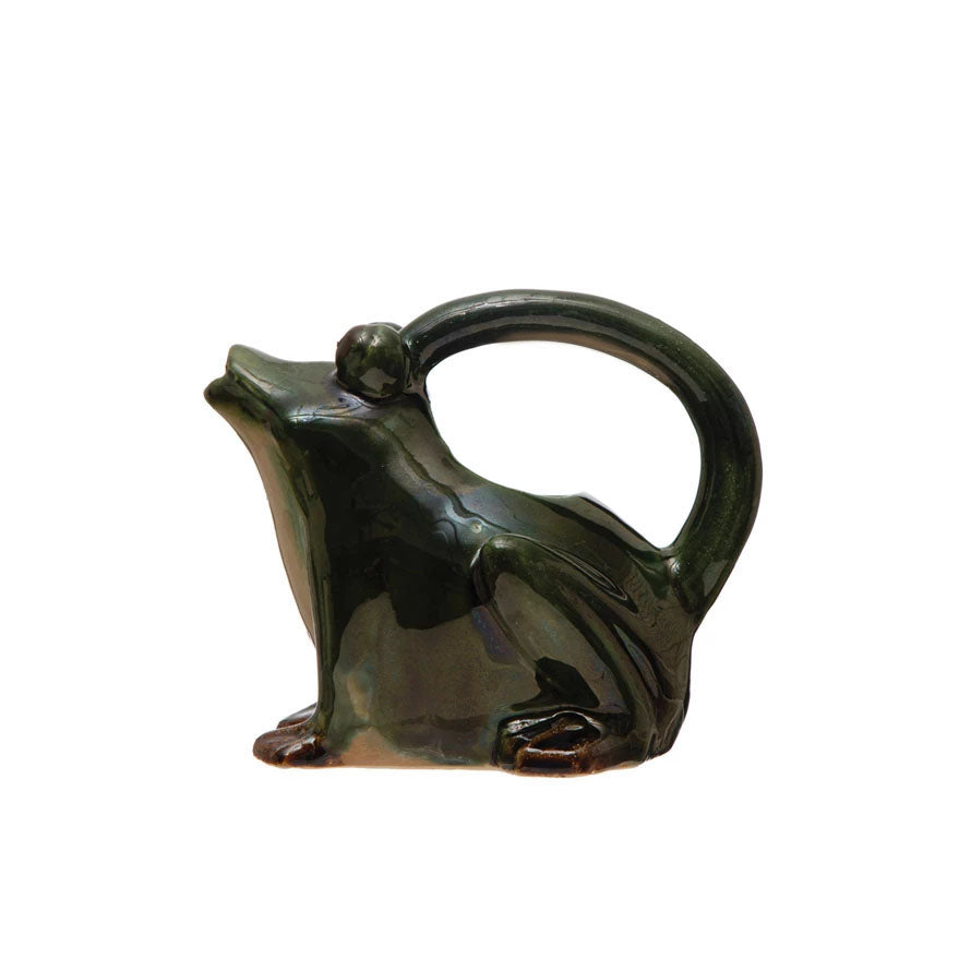 Frog Stoneware Watering Can