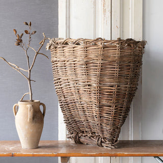 Found European Ottoman Picking Basket