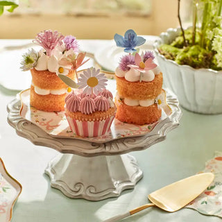 Flower Garden Cupcake Topper Set - 12 Toppers