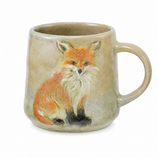 Hand-Painted Autumn Stoneware Mug - Choose Style