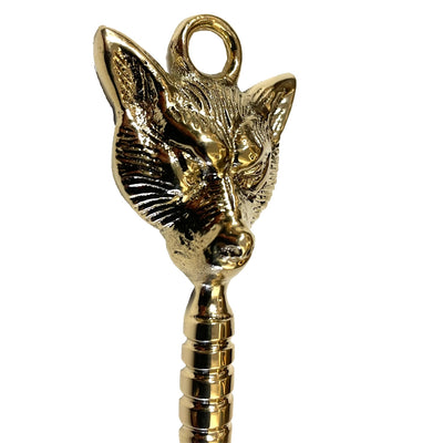 9-1/2" Solid Brass Fox Letter Opener