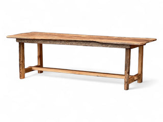 French Style Reclaimed Wood Farmhouse Dining Table - Choose Size
