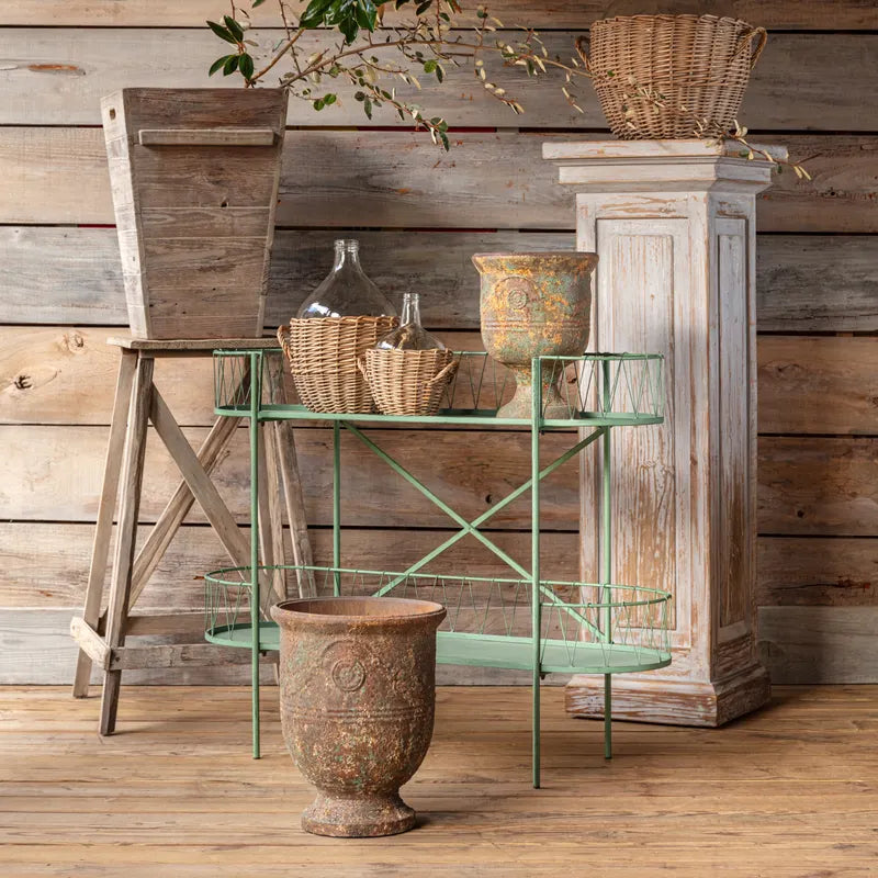 french style pots for plants Aged Metal French Style Pot