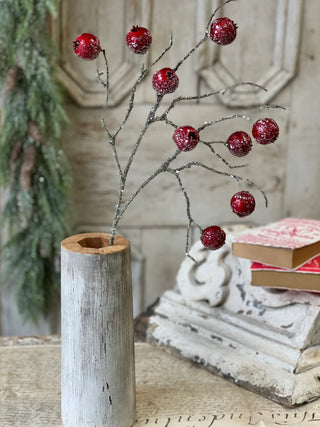 25" Sparkling Bauble Berry Spray