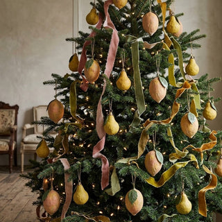 Paper Mache Fruit Ornament - Choose Style
