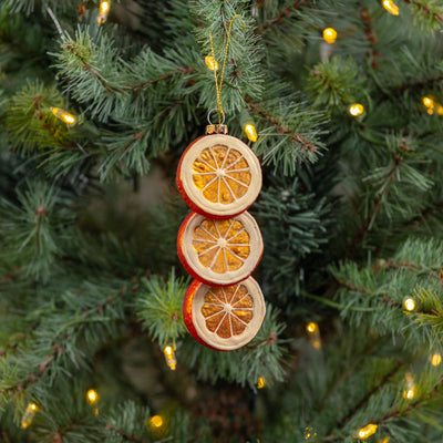 Orange Slice Cluster Ornament