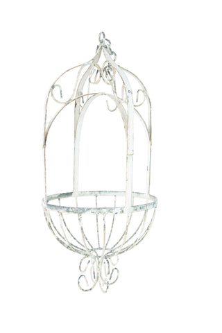 La Belle Hanging Iron Planter Garden Basket