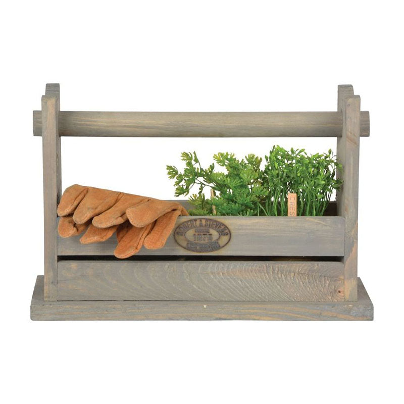 Wooden Garden Stool and Tool Carrier