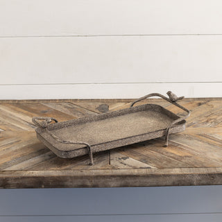2 Handled Riser Tray with Birds