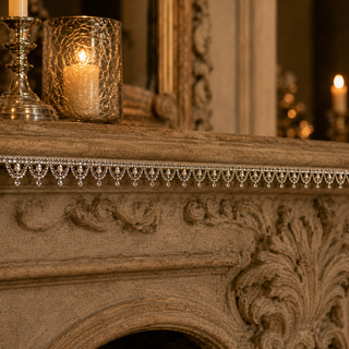 Scalloped Jewel and Faux Pearl Swag Garland