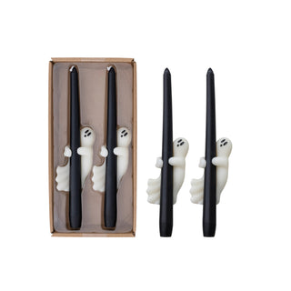 Ghostly Taper Candles – Set of 2
