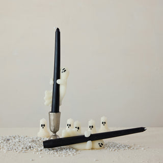 Ghostly Taper Candles – Set of 2