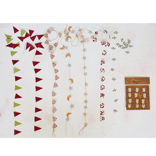 Handmade Recycled Paper Mini Garland - Choose from 8 Different Styles