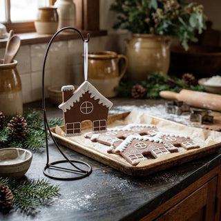 Faux Gingerbread House Ornament
