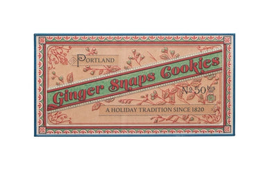 Metal Embossed Vintage Style Ginger Snaps Cookies Sign