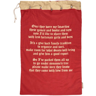 Retro Style Give Back Santa Sack