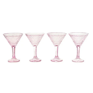 The Claro Blush Martini Glass