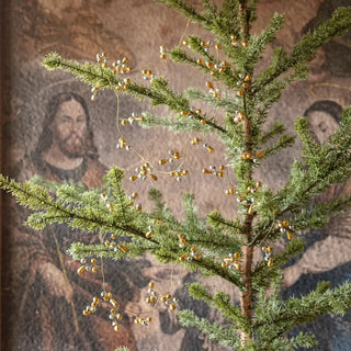 72" Gold and Silver Beaded Garland