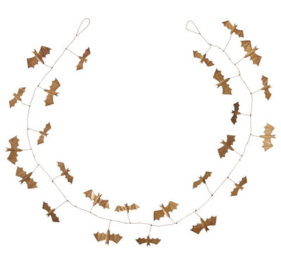 72" Gold Bat Garland